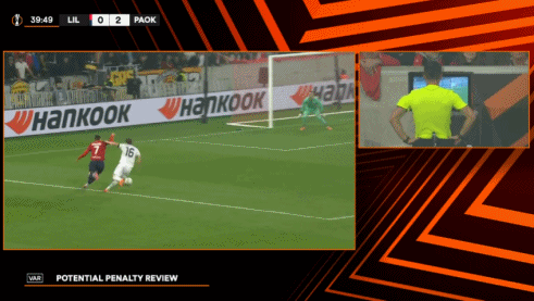 एल इक्विप: यूईएफए के रेफरी विभाग का मानना है कि रेफरी ने लिले के 3-4 थेसालोनिकी मैच में कोई गलत निर्णय नहीं लिया।